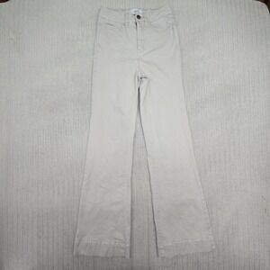 BKE Chino Pants Womens 25 Beige Flare Leg Stretch Twill Casual Mid Rise 21193
